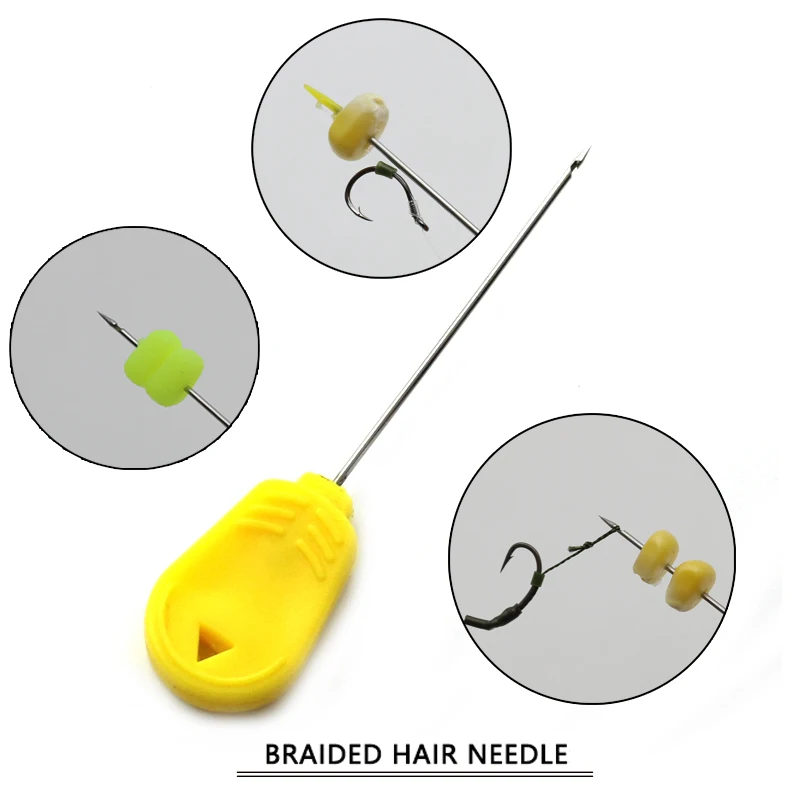 Boilies de pesca de carpa, taladro de cebo, aguja de cebo, puerta, aparejos de pelo de pellets, herramientas de empalme, accesorios de carga - imagen 3