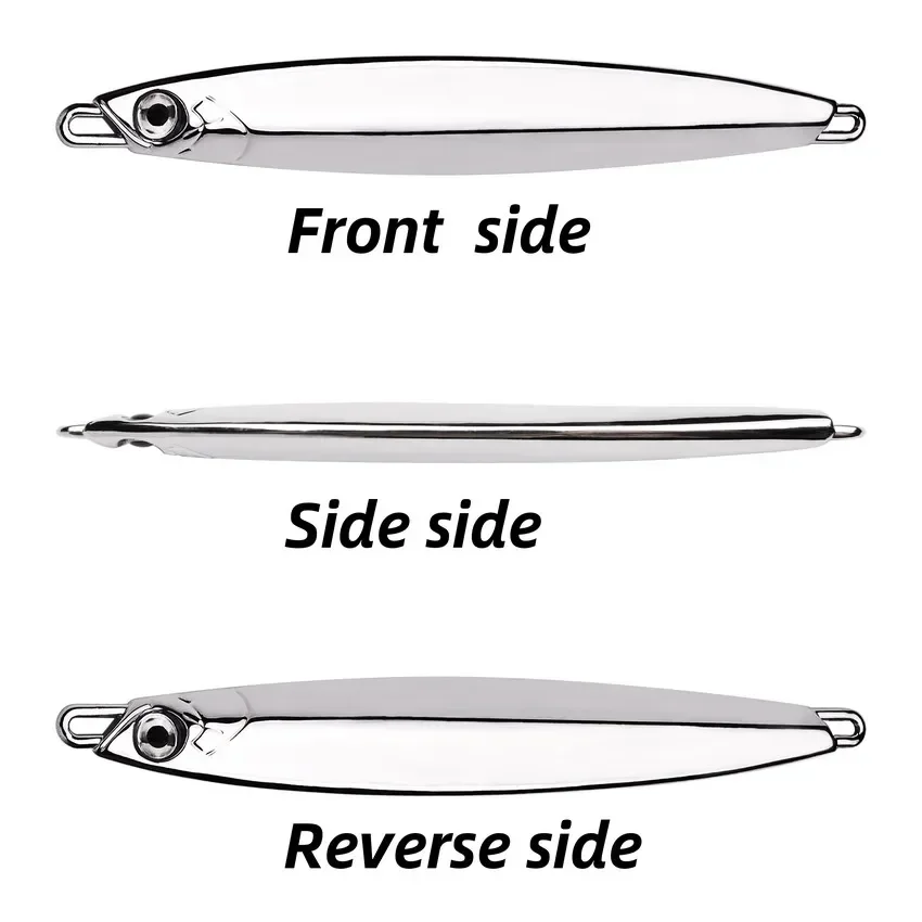 Lote de 5 unidades de pesca en el mar, plantilla lenta, cuchara de Jigging de Metal, ojo 3D, cebo Artificial, plantilla de pesca en barco, señuelos de pesca súper duros - imagen 3
