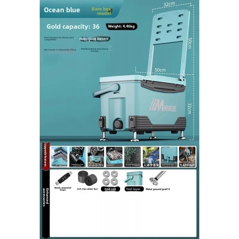 Caja de pesca multifuncional para viaje – Almacenaje portátil