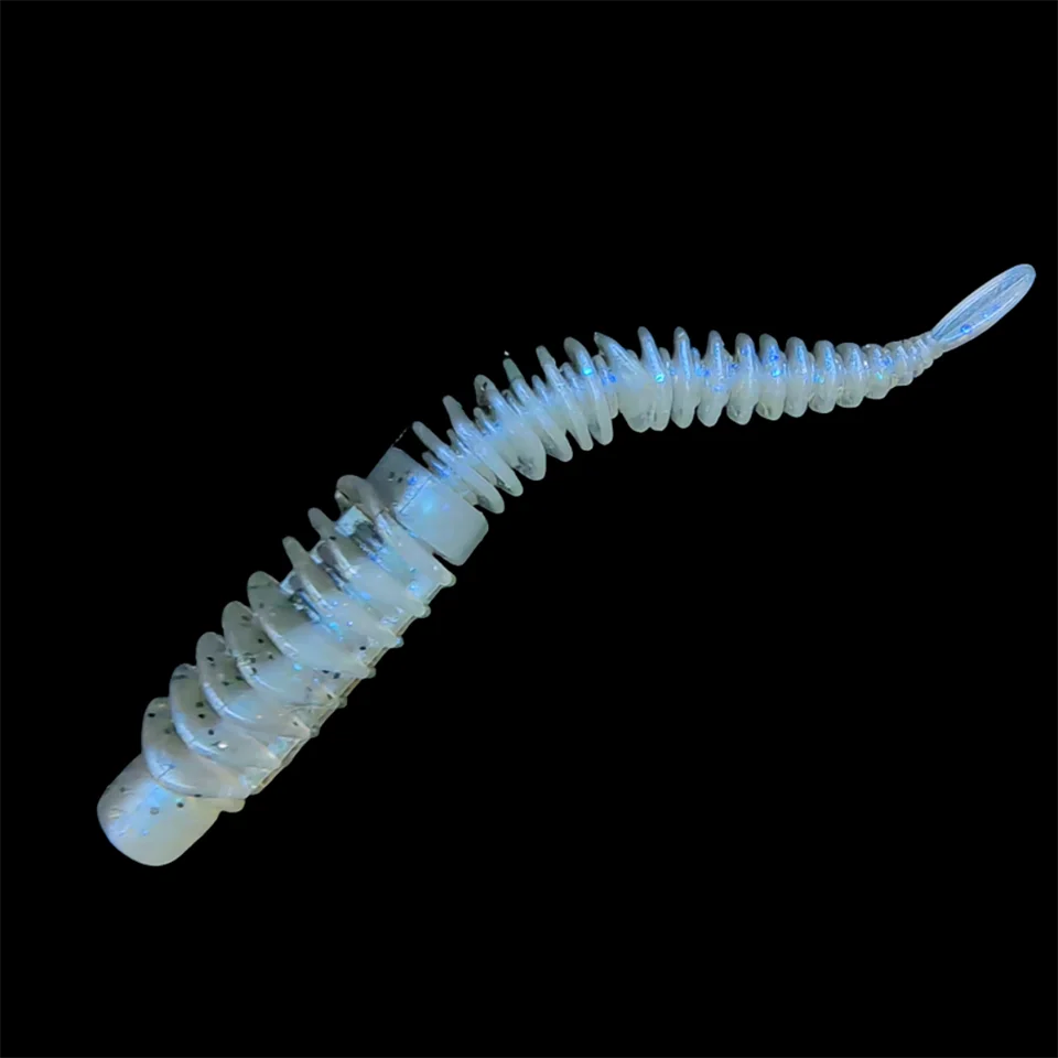 MUKUN cebo de gusano cebo suave 65mm 75mm Señuelos de pesca olor con sales señuelo de pesca de silicona suave cebo de pesca - imagen 4