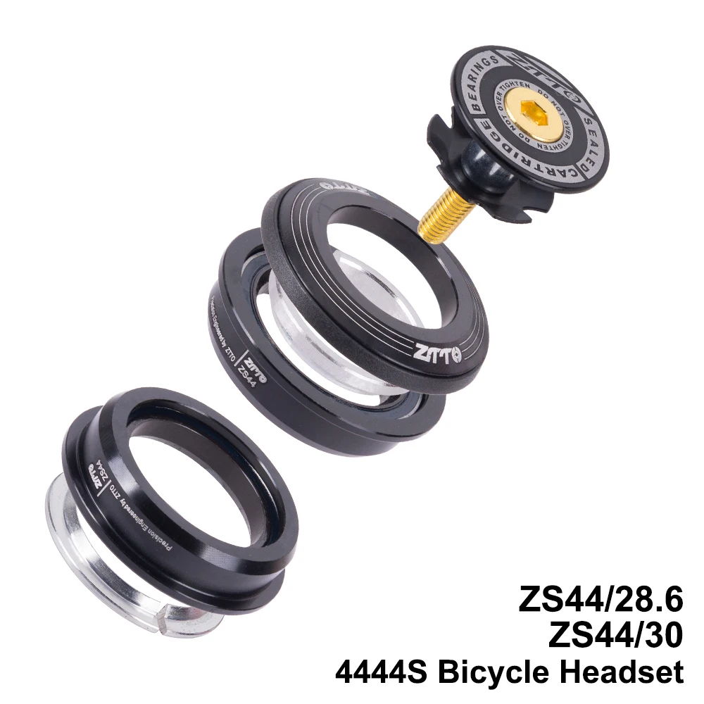1-1/8 "CNC 44mm Semi-integrado ZS44 tubo recto horquilla bicicleta auriculares 4444S rodamiento sellado bicicleta auriculares - imagen 2