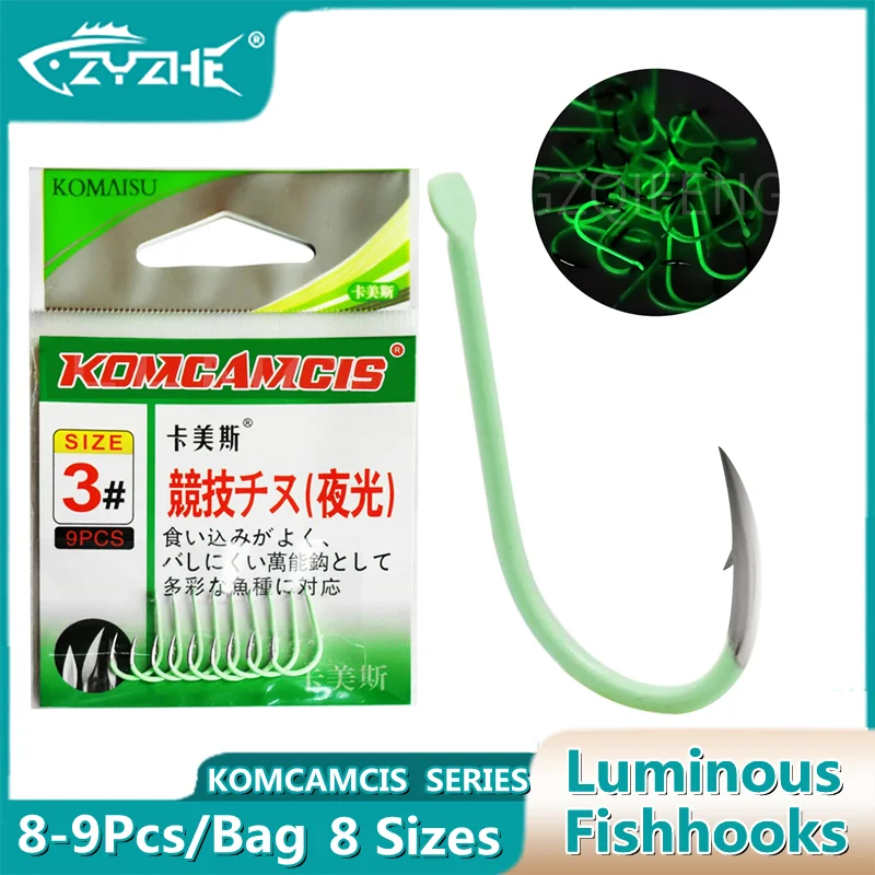 Anzuelos Fluorescentes ZYZ para Carpa – Acero al Carbono Resistente