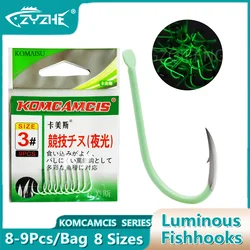 Anzuelos Fluorescentes ZYZ para Carpa – Acero al Carbono Resistente