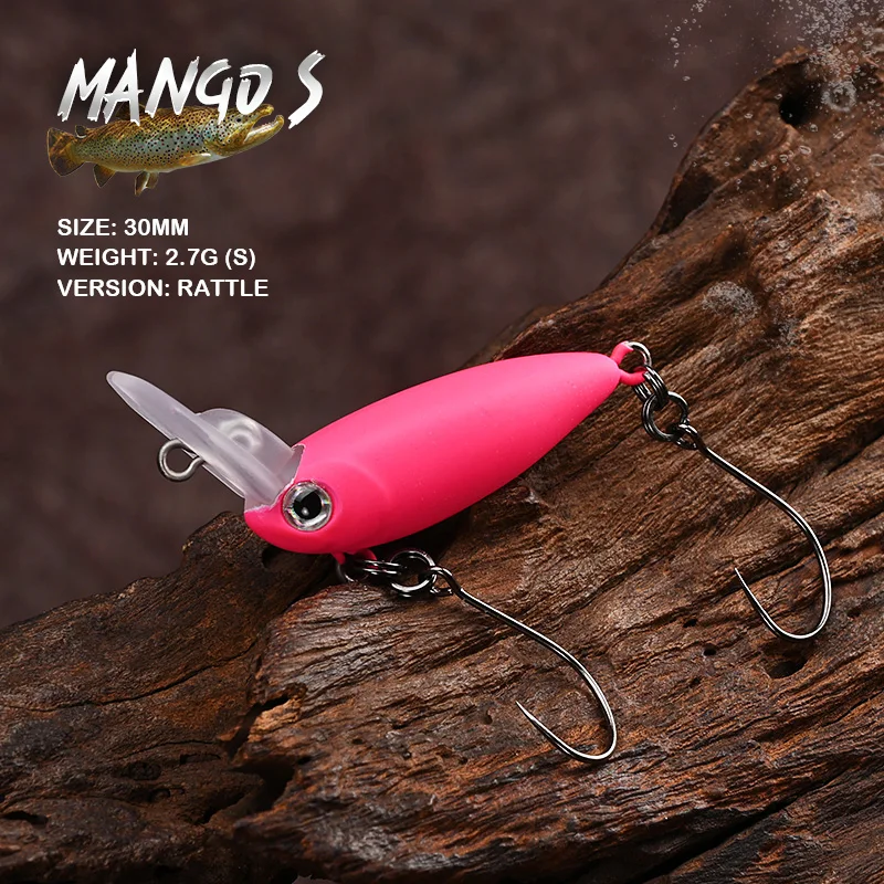 BLUX MANGO S Crankbait 2,7g 30mm área trucha UssA Wobbler sobre la cabeza labio manivela señuelo de pesca cebo duro Artificial de agua dulce - imagen 2