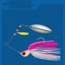Buzzbait giratorio Metal para lubina – Señuelo ruidoso 20g
