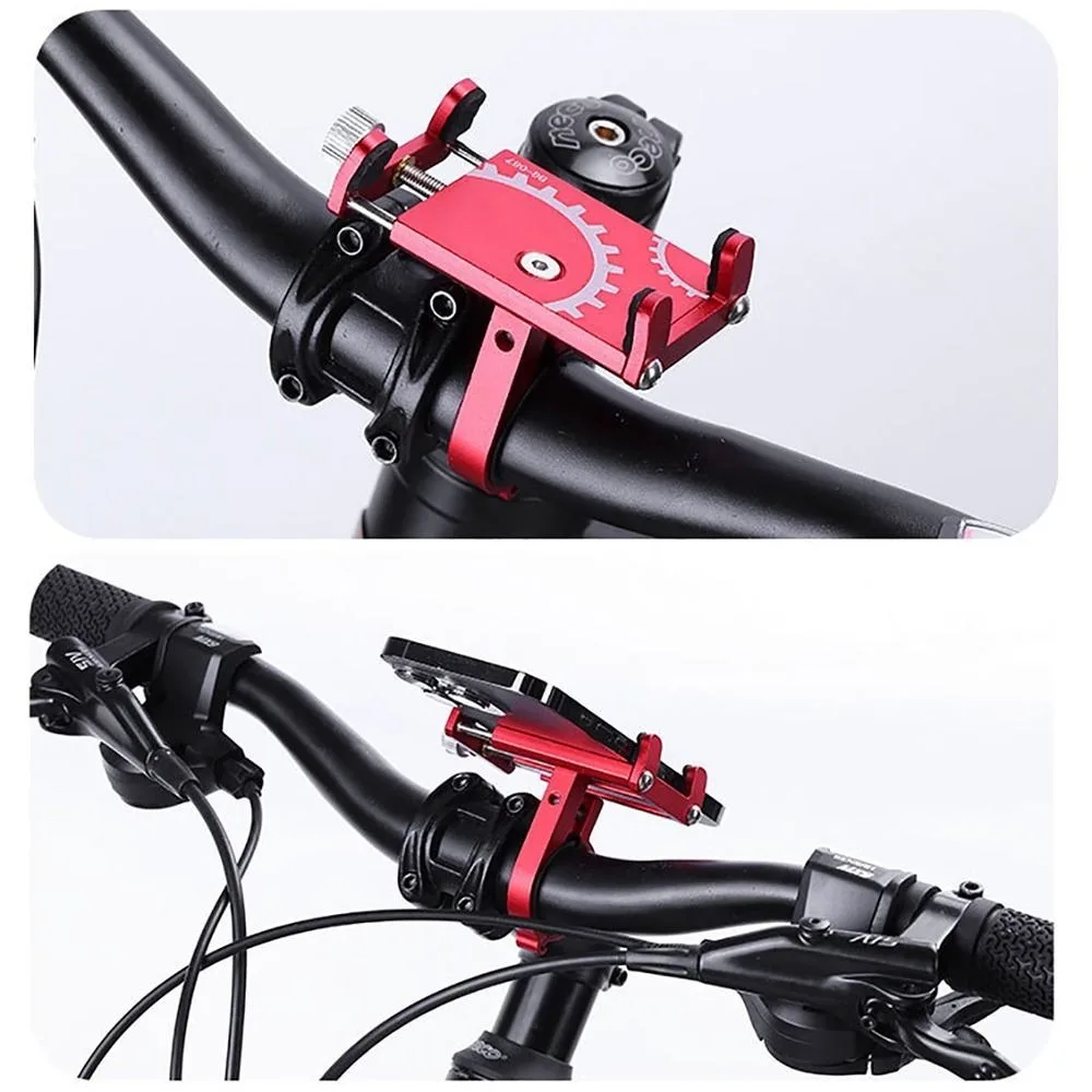Soporte duradero para teléfono móvil, soporte para teléfono de bicicleta, soporte ajustable de aleación de aluminio para bicicleta de montaña y carretera