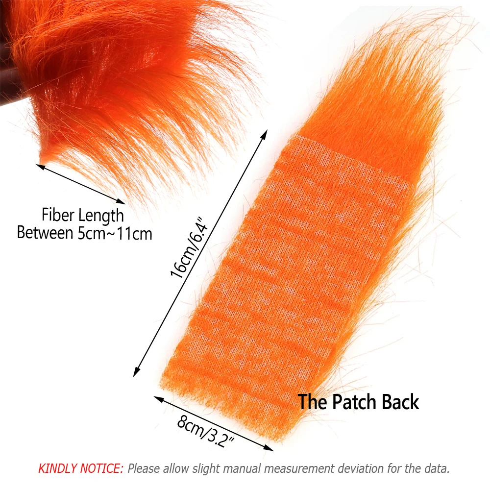 Wifreo-1 bolsa de fulabou para atado de moscas, fibra larga para serpentinas y pesca en agua salada, materiales finos de atado de alas de cola sintética - imagen 2