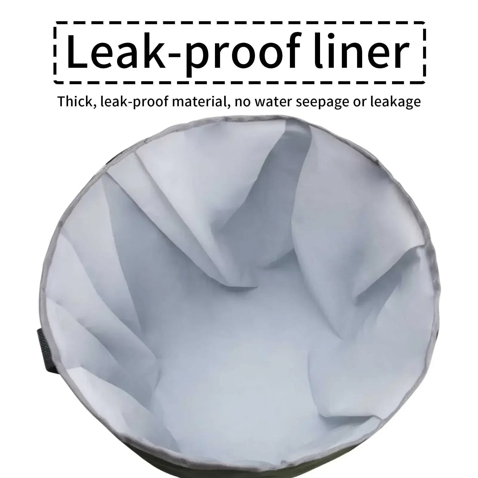 Cubo multifuncional para exteriores de 20L, cubo de viaje portátil plegable, Cubo de transporte de gran capacidad, Cubo de pesca para acampar - imagen 2