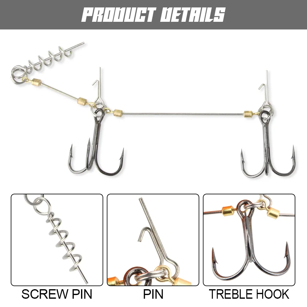 Spinpoler-anzuelo de aparejo para Lucio Stinger, cebo suave 3D Swimbait, señuelo de pesca, paleta, colas en T para Zander Pike, juego grande, aparejos de pesca falsos - imagen 5