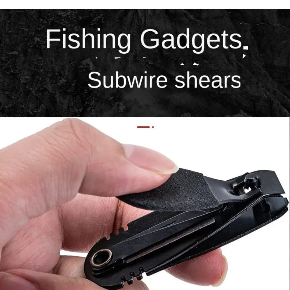 Cortador de línea de acero inoxidable, herramienta de atado de nudos rápidos, gancho rápido, anudador de uñas, Agujero afilado, aparejos de pesca con mosca - imagen 2
