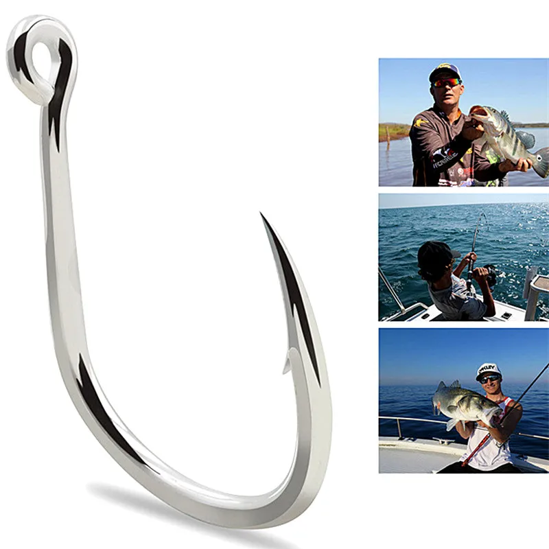 10 unids/bolsa 8062 anzuelo de Jigging, anzuelo de Livebait de agua salada, barco de curricán, anzuelo de pesca de asistencia única de jigging lento - imagen 3