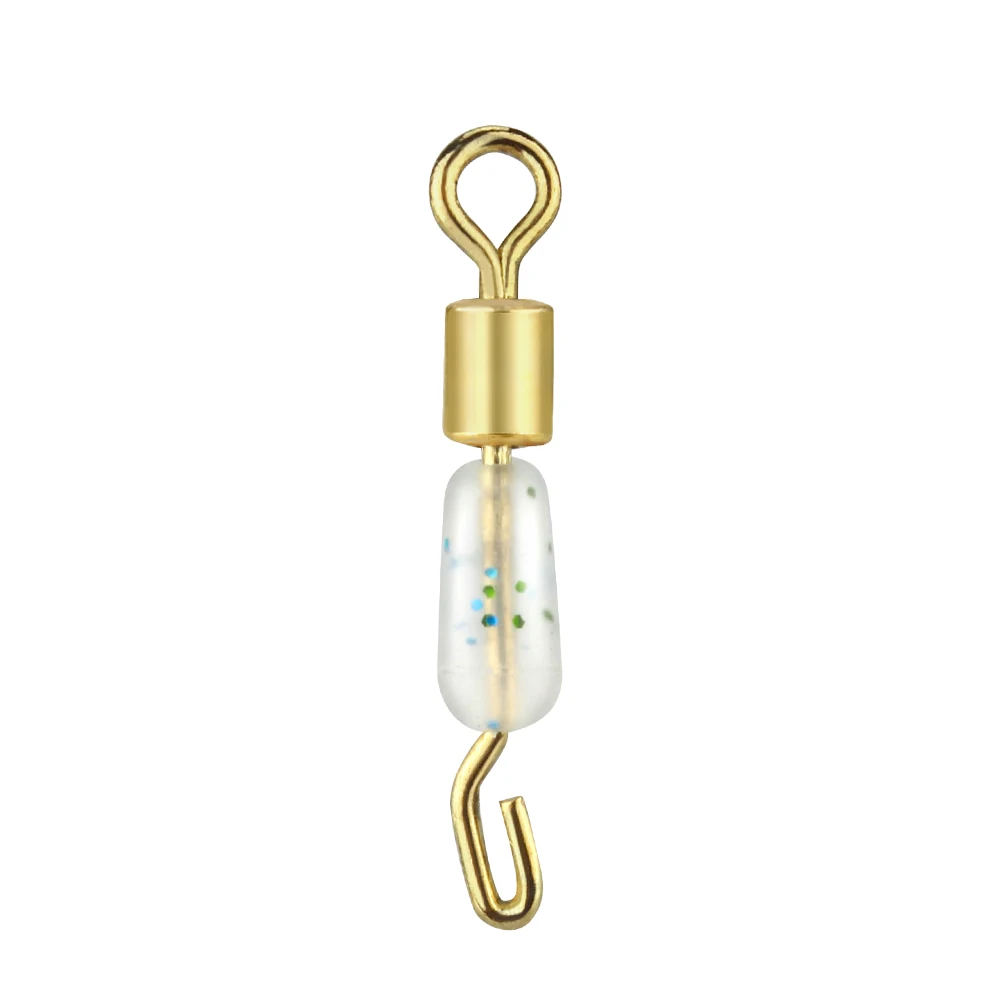 50 Uds. Anillo de Clip de sedal giratorios, anillo conector rodante, enlace rápido, accesorios de aparejos de pesca a presión ﻿ - imagen 2