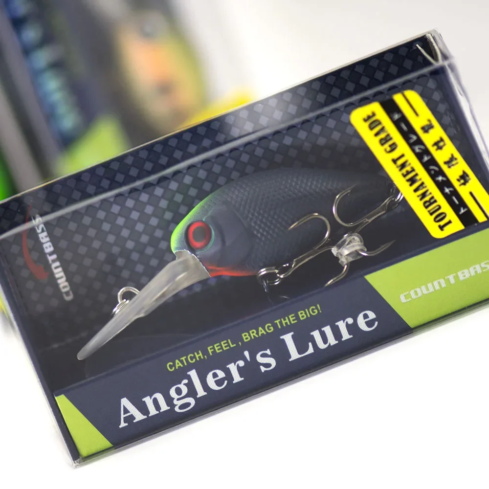 Countbass 37mm 4,8g cebo de manivela de plástico duro Wobbler señuelo de pesca para crankbaits tipo de pez de agua dulce - imagen 5