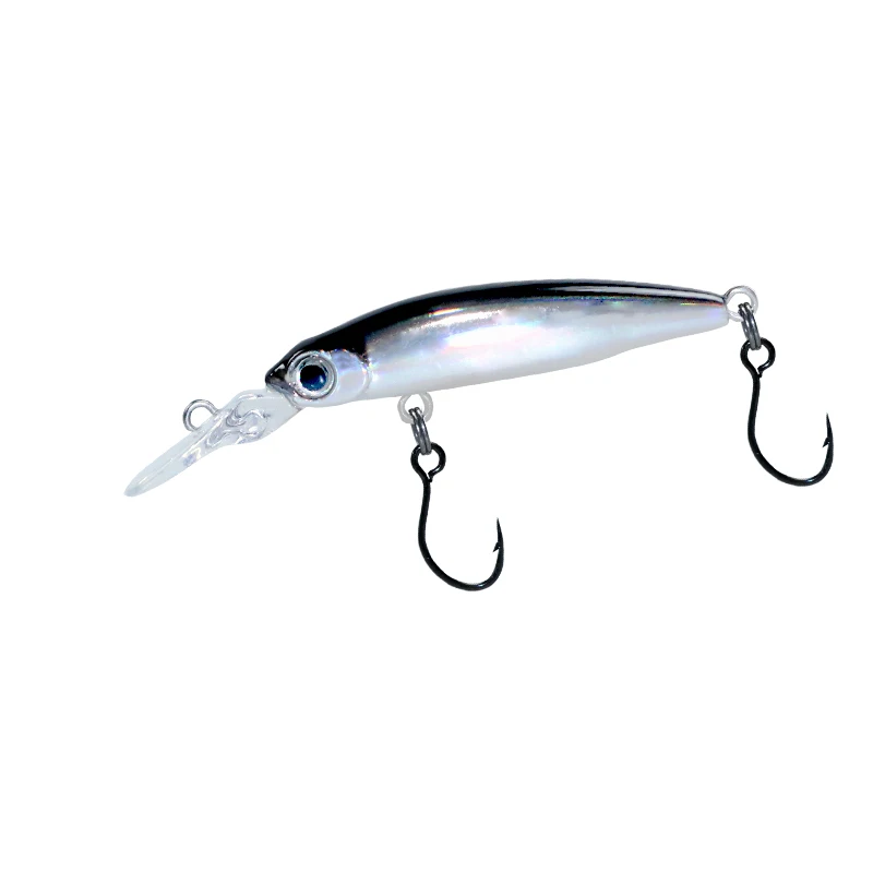 DUODUOYU 1 Uds nuevo hundimiento Mini Minnow señuelo de pesca 40mm 1,8g Wobbler Jerkbait cebo duro buceo 1m lubina agua dulce salada 8 #   gancho - imagen 4