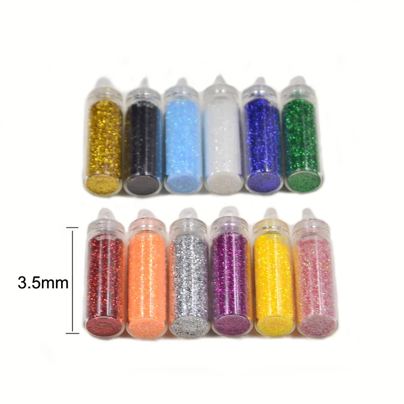 CONTEMPLATOR, oropel holográfico de 12 colores, polvo brillante, materiales de pesca con mosca, atado de moscas, piel de ninfa, polvo brillante de salmón - imagen 3