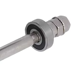 Eje de cubo de rueda de bicicleta, longitud duradera, 140mm, 180mm, 6000 rodamientos, palanca de eje sólido plateado, eje de cubo trasero delantero de Metal, bicicletas de carretera