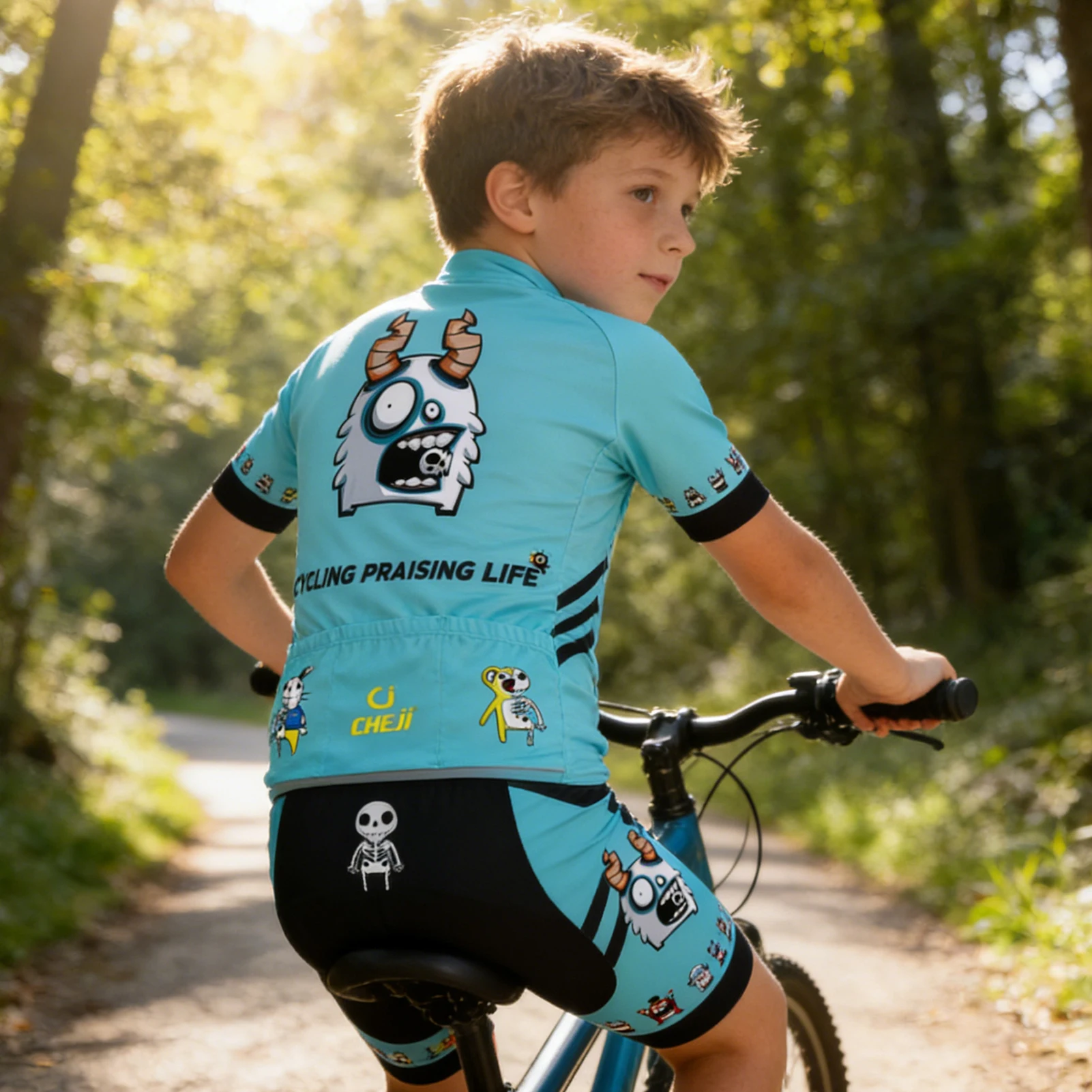 Badana de ciclismo infantil secado rápido transpirable equipación - imagen 4