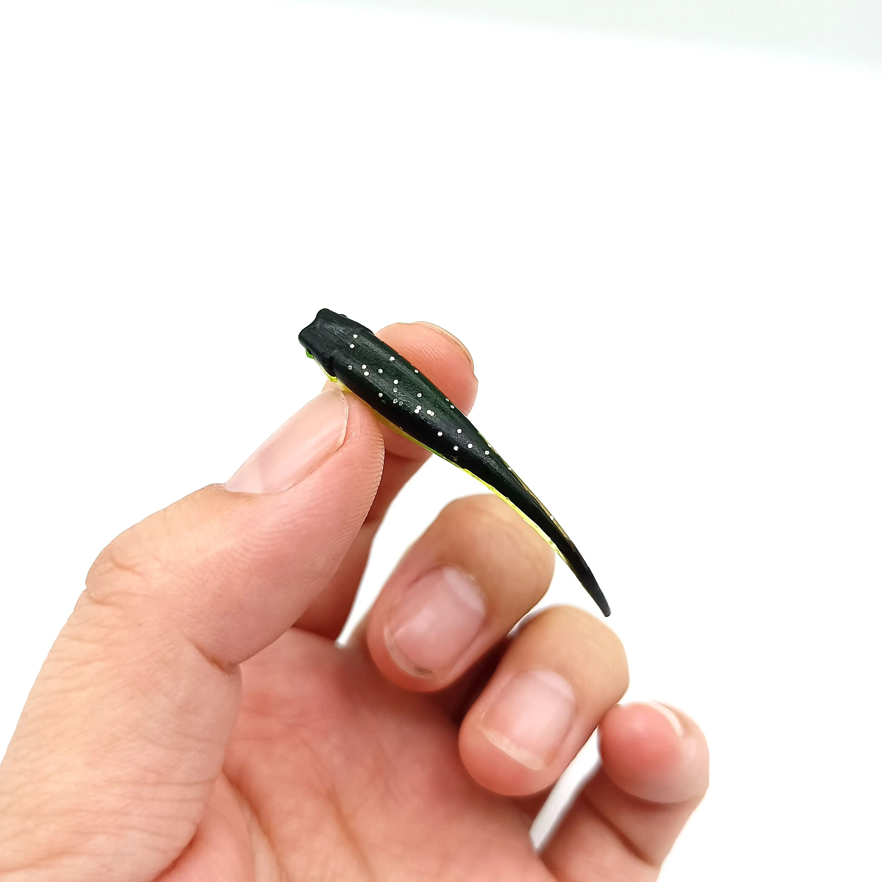 DUODUOYU 10 unids/lote señuelo de Pesca suave 0,8g/48mm girino cebo de silicona suave Jigging Wobblers señuelo Artificial Swimbait aparejos de Pesca - imagen 3