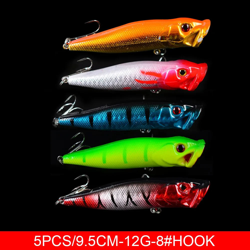 Juego de aparejos de señuelo de pesca, cebo duro Artificial giratorio flotante, Crankbait Wobblers Spinner, anzuelos que se hunden, 25 uds. - imagen 5