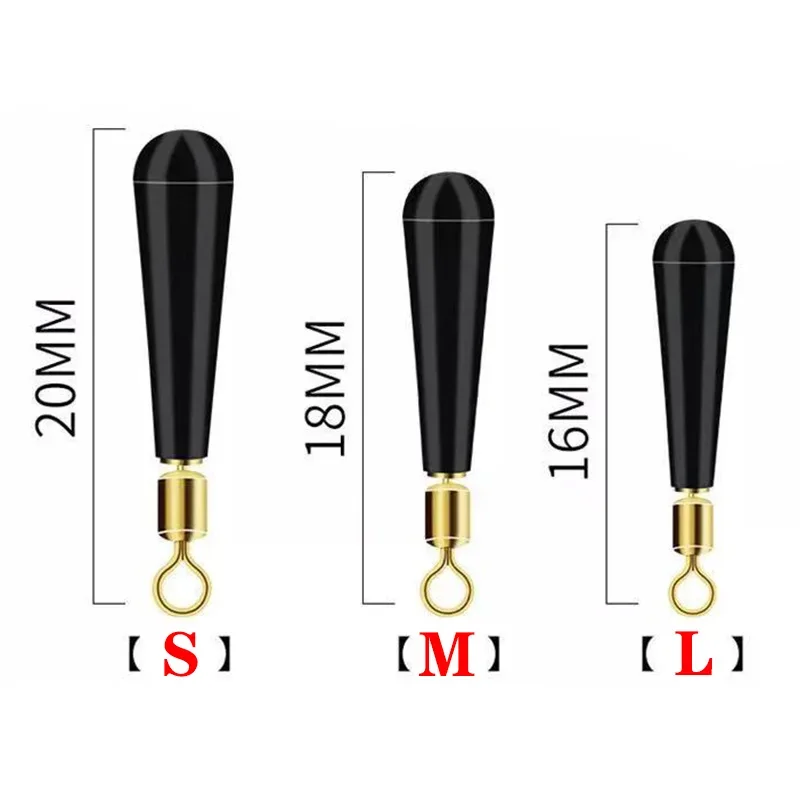 20 Uds. Bloque de equipo de Pesca, flotadores de Pesca de deriva de rotación, accesorio Bobber de cobre + herramientas de goma, flotador de pescado, aparejos de Pesca - imagen 2