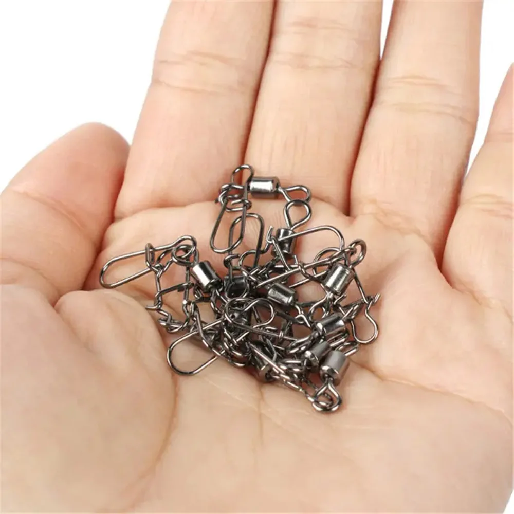 Conector giratorio de pesca de alta resistencia, barril de bolas resistente a la corrosión para agua dulce y salada, señuelo fácil, 95/50 piezas - imagen 4