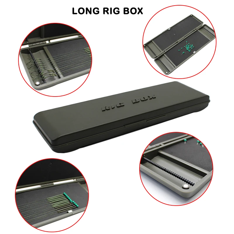 Caja de almacenamiento de accesorios de pesca de carpa, caja de sedal de pesca de carpa con pines, helicóptero Chod, aparejos de pesca Ronnie, 1 Uds. - imagen 5