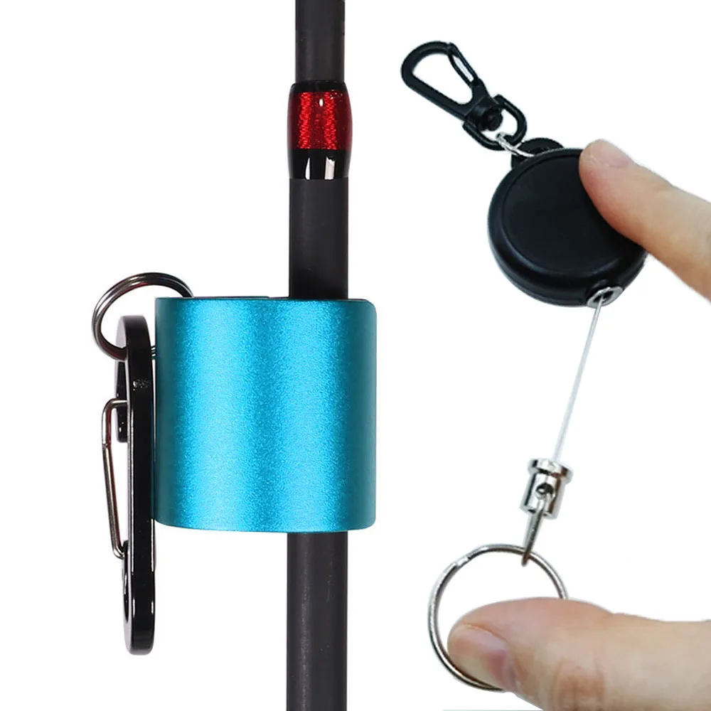 Porta cañas portátil con clip ajustable para aparejos de pesca - imagen 3