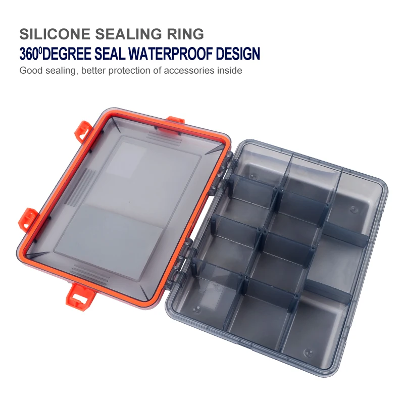 ILURE-caja de aparejos de pesca de gran capacidad, anzuelo de señuelo, caja de almacenamiento de plástico, herramienta de accesorios de pesca multifuncional - imagen 4