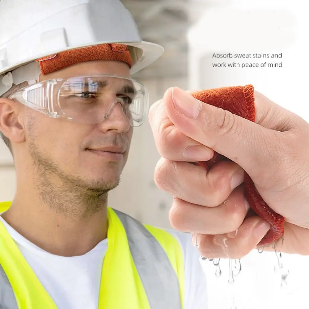 Gorro duro con protección contra el sudor, banda para el sudor, forro para casco reutilizable lavable, Material de algodón transpirable, almohadilla para casco, accesorios para casco - imagen 4