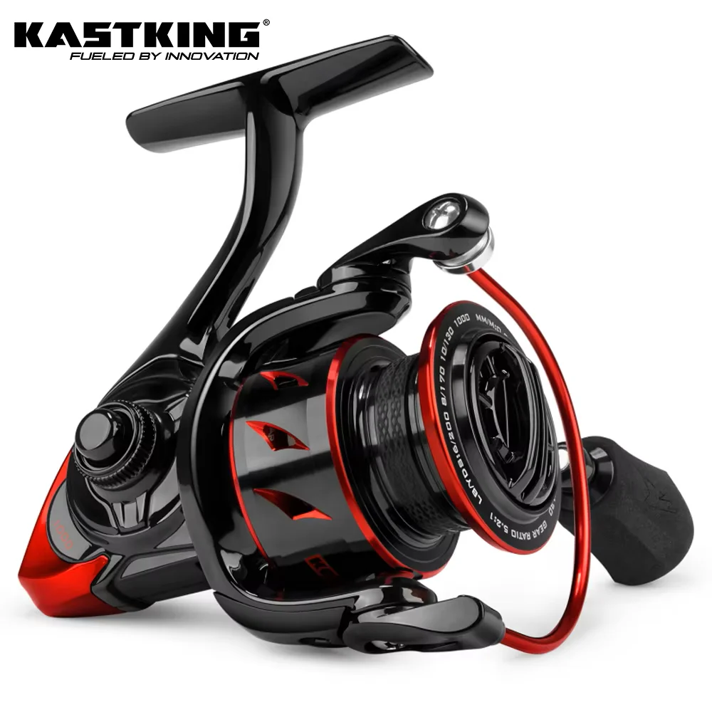 Carrete giratorio KastKing Sharky III-CHOICE innovador resistente al agua, carrete de pesca con potencia de arrastre máxima de 18KG para pesca de Lucio - imagen 2