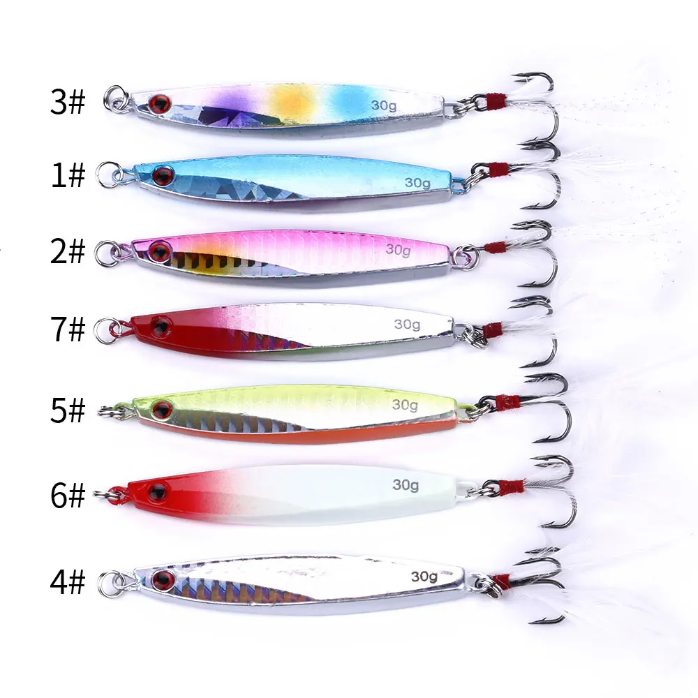 Señuelo Metal 30g 6,8cm – Hundimiento reflectante orilla lubina caballa lucio - imagen 3