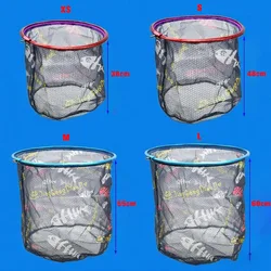 Red de pesca con cabeza de malla Circular de aleación de aluminio, malla Circular desmontable para exteriores, trampa para peces de carpa, red de aterrizaje de pesca para peces grandes