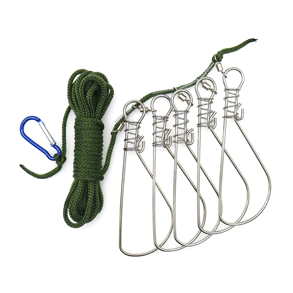 Hebilla de bloqueo de pesca de acero inoxidable, cinturón de bloqueo de peces vivos, aparejos de pesca, accesorios - imagen 4