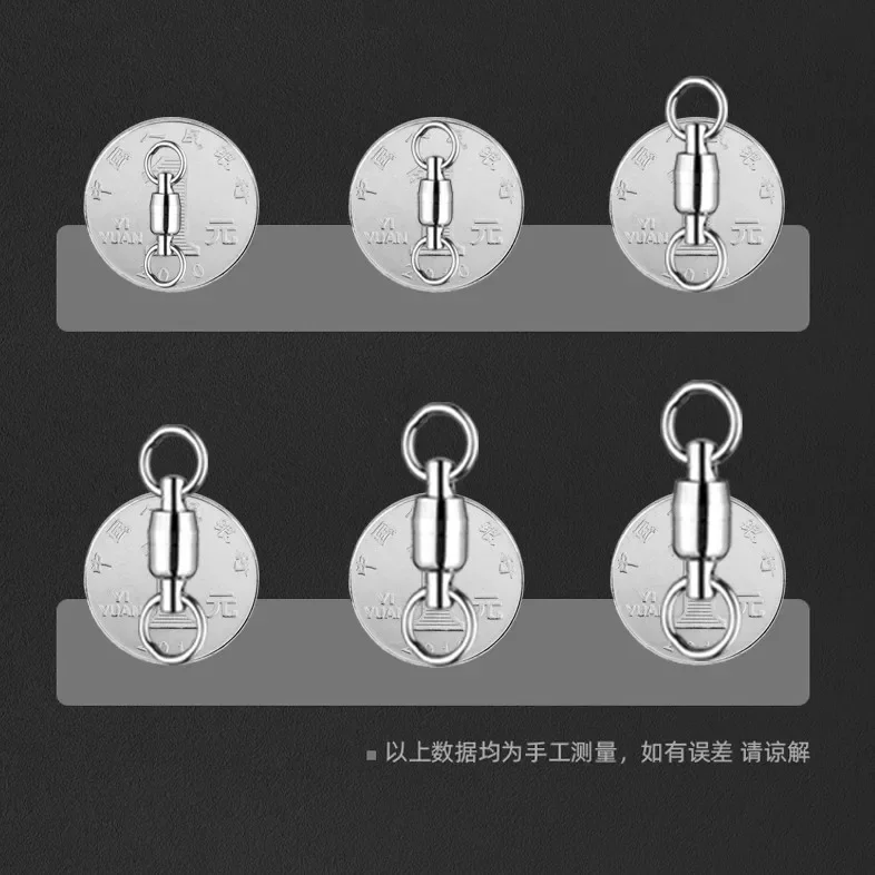 KEAMMING Ultra fuerte de acero inoxidable de tracción doble rodamiento giratorio Circular accesorios de pesca para barcos de mar - imagen 4