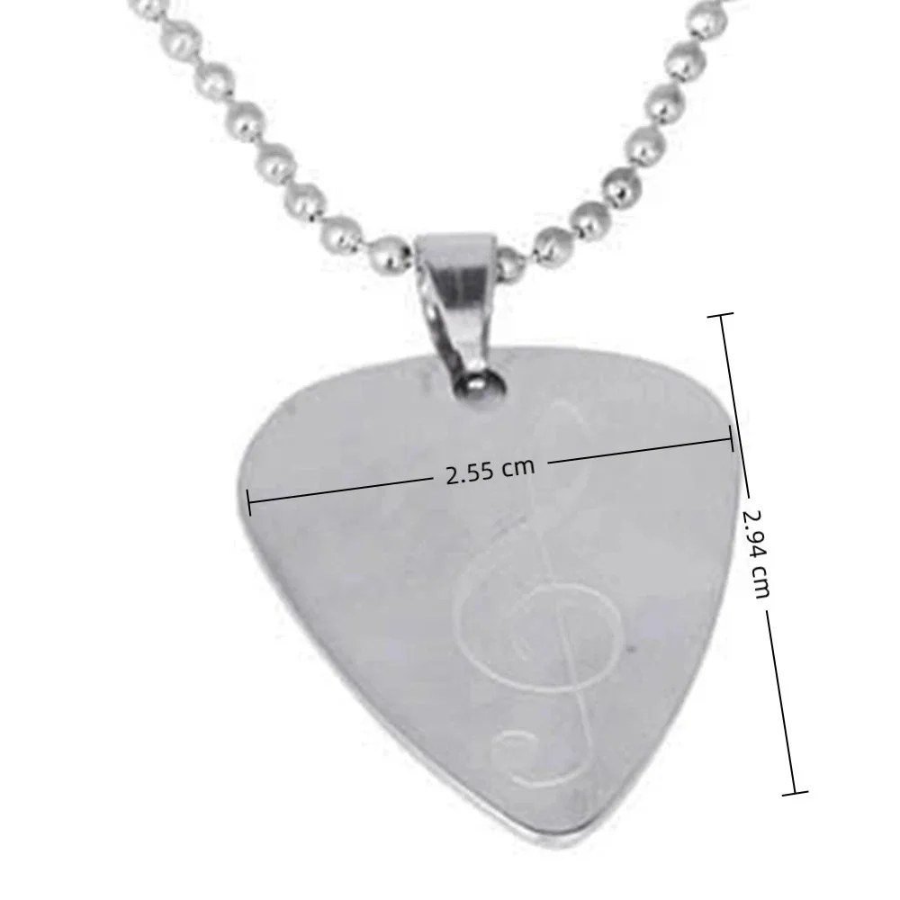 Colgante de nota musical con púa de acero y patrón especial - imagen 5
