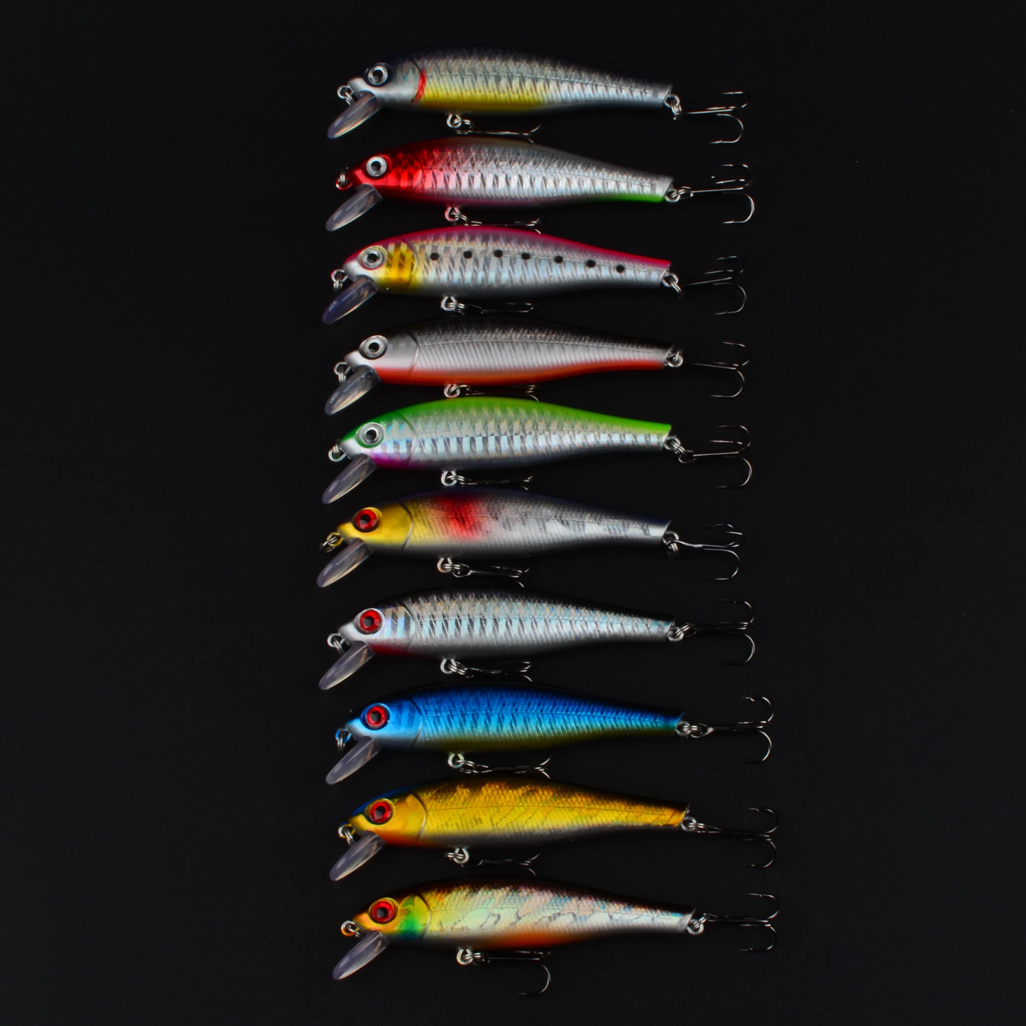 Señuelo Minnow Flotante con Ojos 3D – Wobbler para Lubina y Curricán - imagen 2