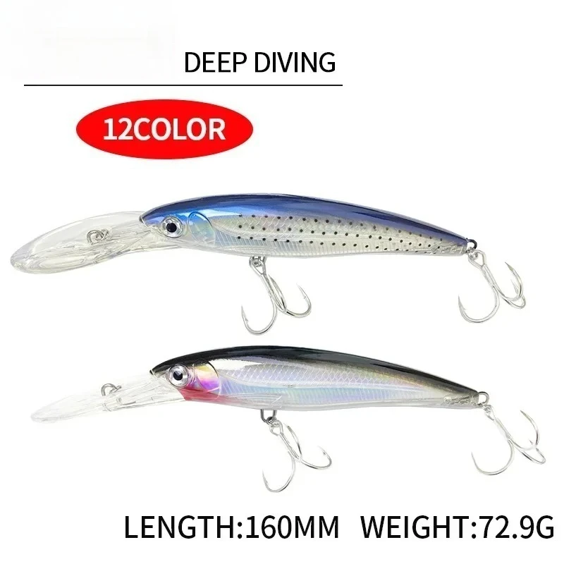 Swimbait labios largos flotante – Trucha marina - imagen 3