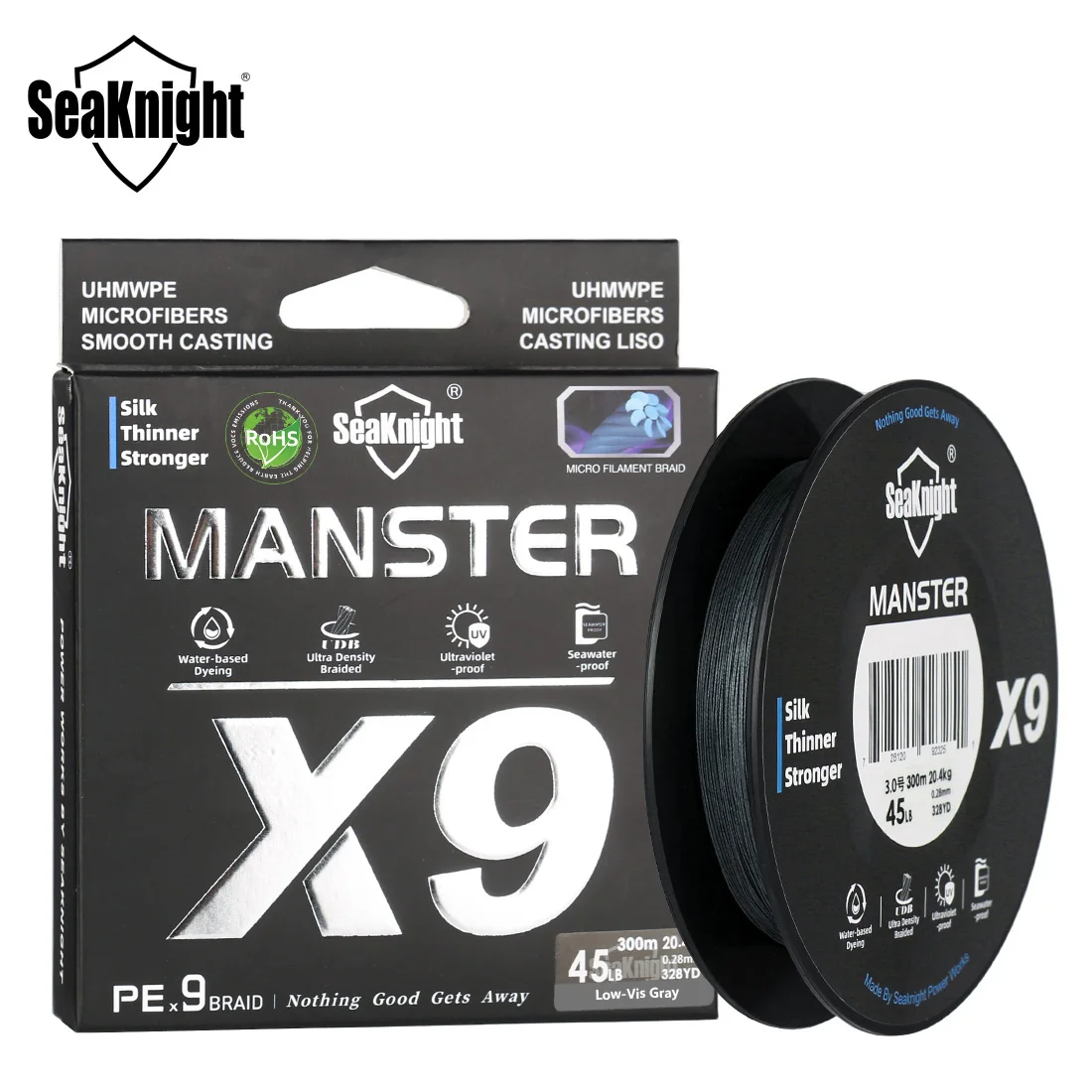 SeaKnight marca X9 serie 500M 300M hilo de pescar de PE 9 hebras Ultra suave para fundición larga 17LB-80LB nuevas líneas de pesca de agua de mar - imagen 5