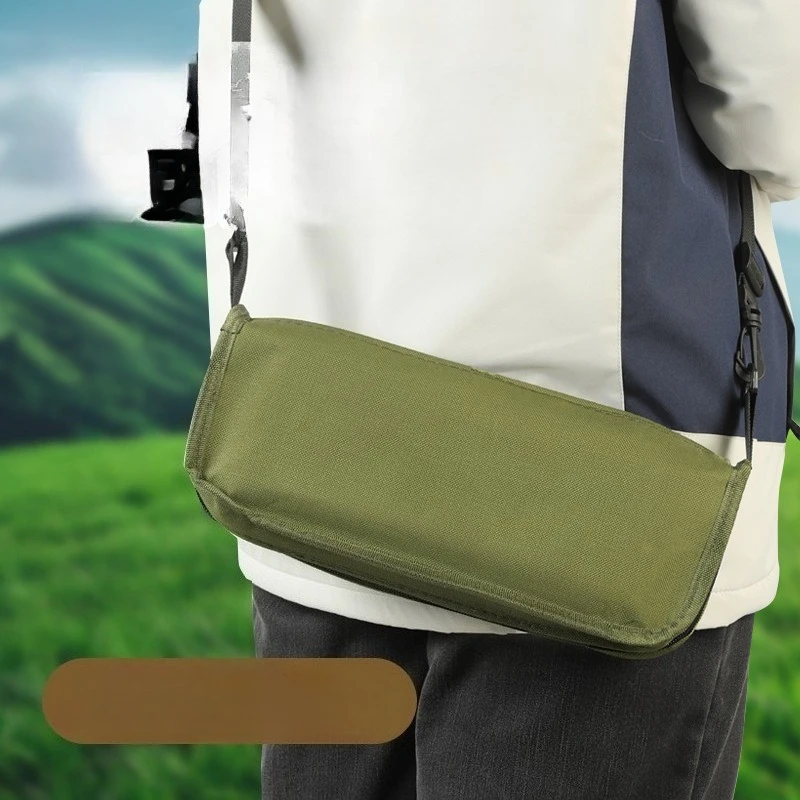 Taburete de mochila plegable portátil, silla de camping compacta y ligera para pesca al aire libre, senderismo, picnic, bolsa de viaje ligera, 1 ud. - imagen 3