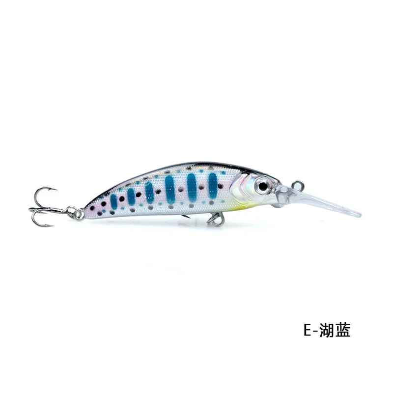 AOCLU-Sinking Minnow Hard Bait Wobbler, Jerkbait Lure, Diver Swimmer Profundidad 1,0 m Fundido a larga distancia para pesca de lubina, 72mm, 6,2G - imagen 3