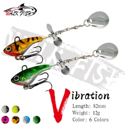 LOPEN VIS 12g Spinner VIB Vissen Lokken Leadhead Roterende Lovertjes Zeevissen Aas Sequi Huntingned Leadfish-vormige Kunstmatige