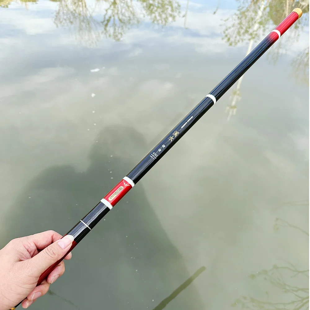 Caña de pescar GHOTDA, alimentador de carpa, caña de mano telescópica de fibra de carbono, 3,6 M, 4,5 M, 5,4 M, 6,3 M, 7,2 M, cañas de corriente ultraligeras, aparejos de Pesca - imagen 5