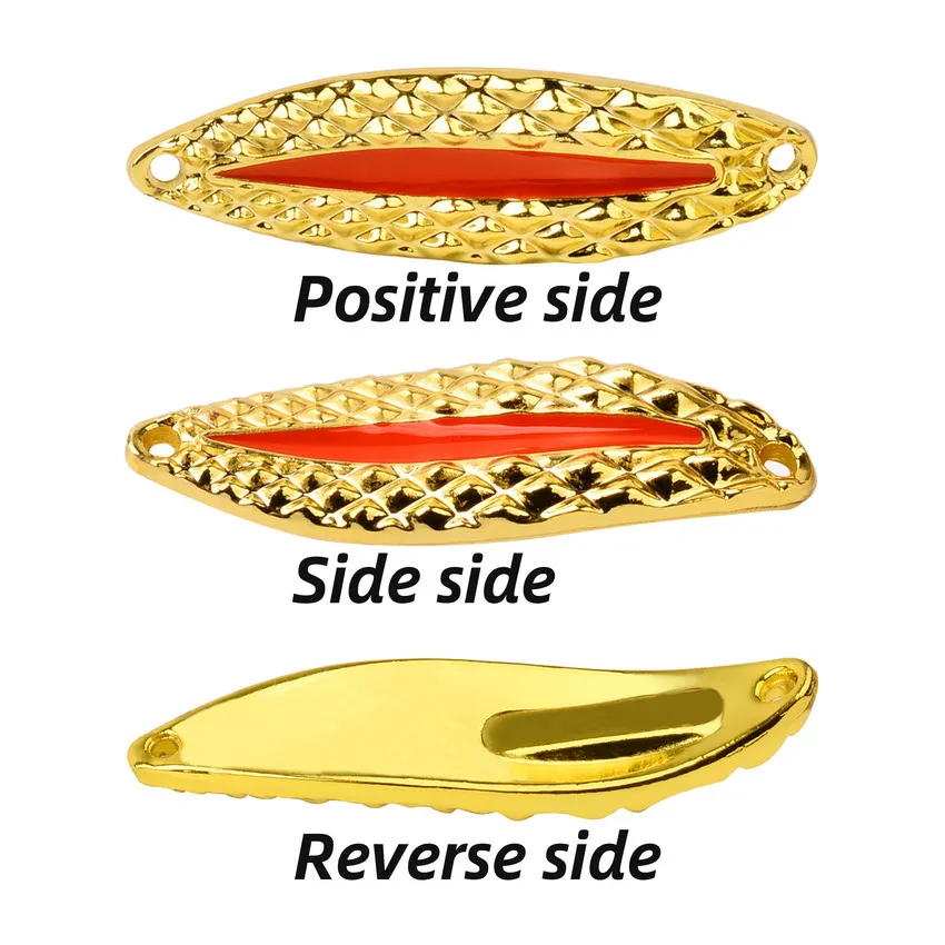 Juego de Señuelos de Pesca con cuchara giratoria luminosa de Metal, aparejos de 10g, 15g y 20g, cebo de lentejuelas, Paillette de ruido con anzuelo triple de plumas, 16 Uds. - imagen 3