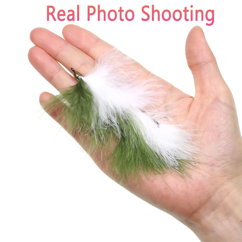 Bimoo-Señuelos de Pesca articulados de latón, 2 piezas, serpentina, columna vertebral, Mosca, juego grande, agua salada, Lucio, trucha - imagen 5