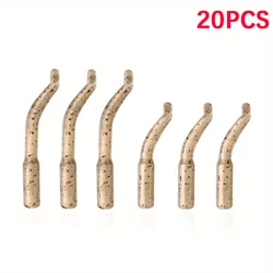 Mangas antienredos para pesca de carpa, 20 piezas, alta eficiencia, ligero, cómodo, alineación de anzuelos, diseño resistente al enredo