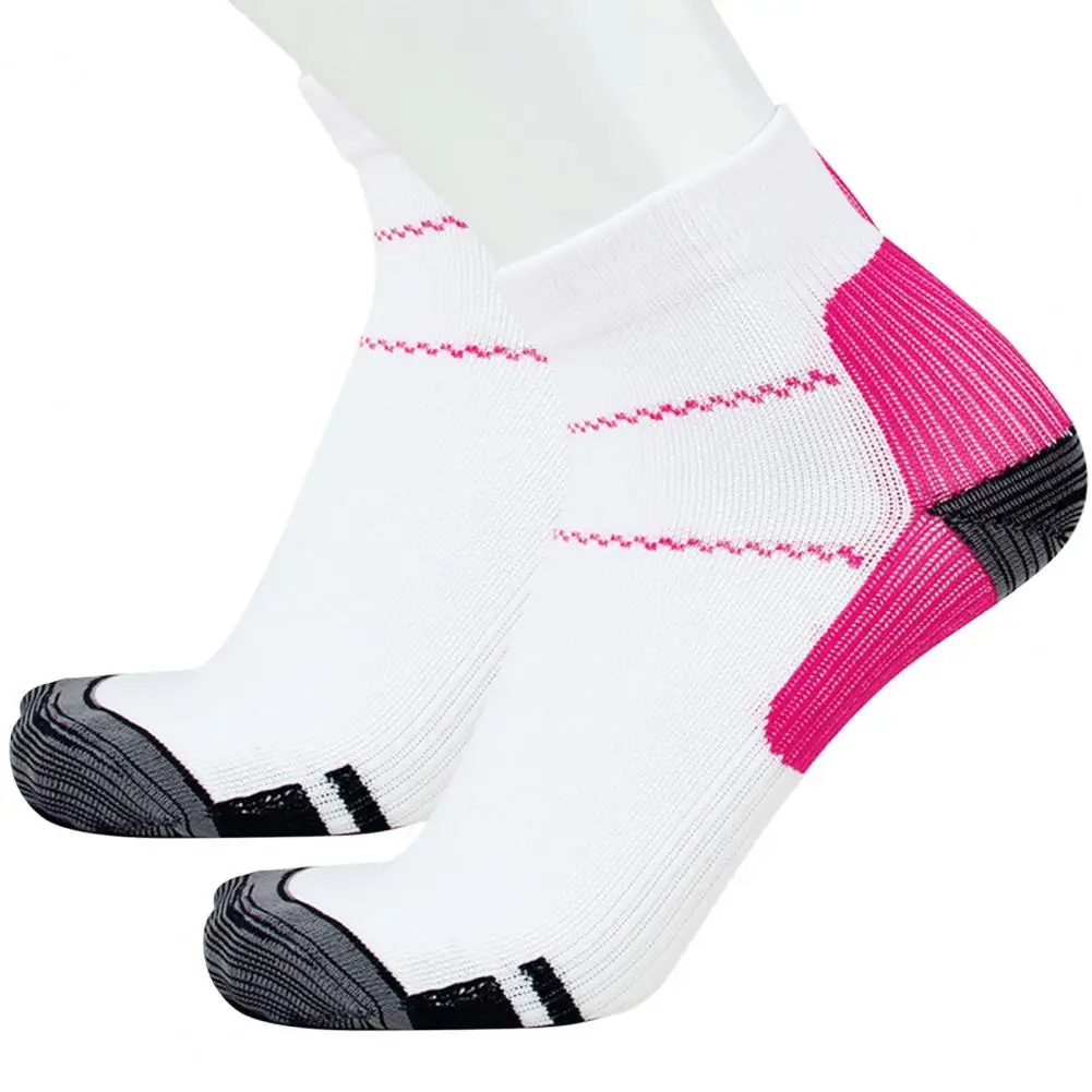 Calcetines de compresión a rayas para bicicleta de montaña, medias profesionales transpirables para hombre y mujer, para deportes al aire libre y carreras - imagen 4