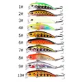 10PCS Minnows