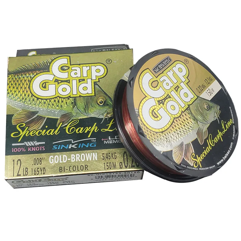 TAKEDO-sedal de pesca de carpa especial, alambre de nailon dorado, línea principal que se hunde, línea de pesca de carpa, 0,18- 0,45mm, 150m, 10-48LBS - imagen 3