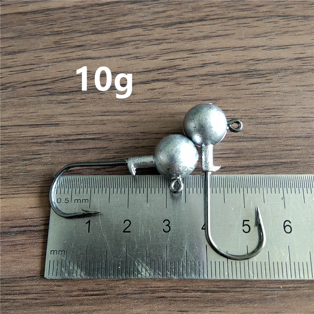 10 g de gancho de pesca con lastre para un rendimiento mejorado