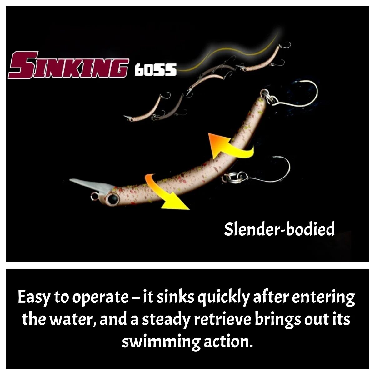 Señuelo Swolfy Minnow Crank 60mm para trucha en agua dulce - imagen 5